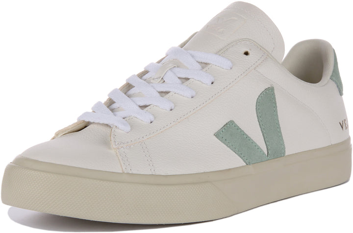 Veja Campo Chrome free In White Green For Women