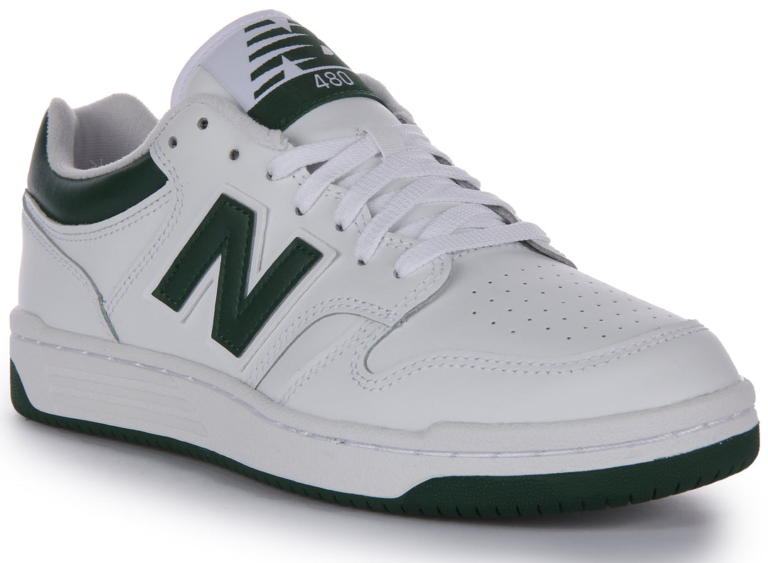 Balance BB 480 LNG In White Green For Men l up Trainers –