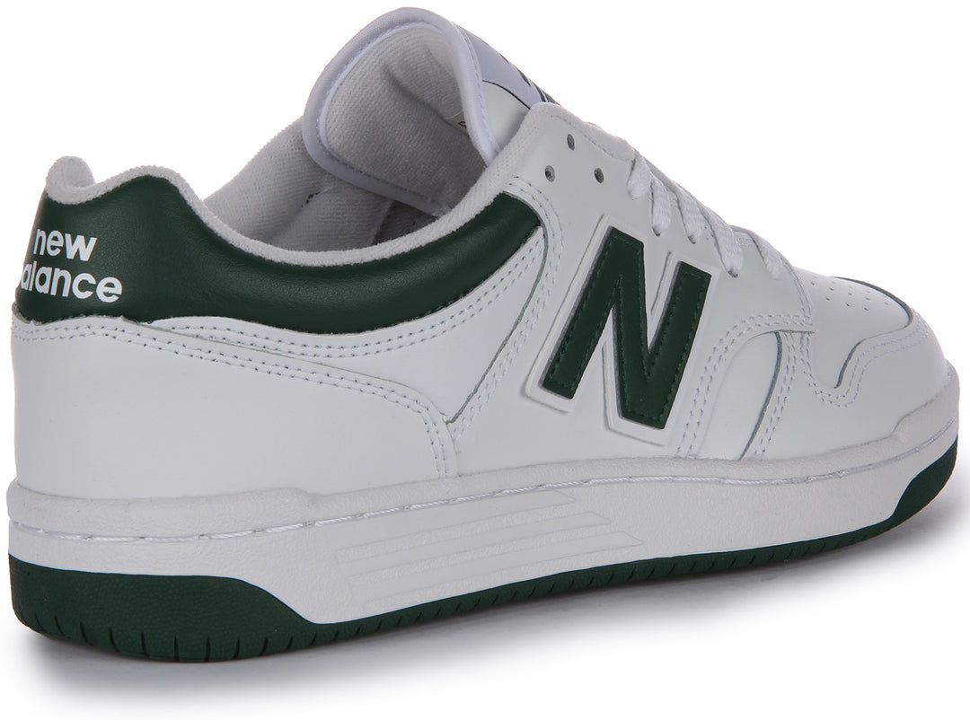 New Balance BB 480 LNG In White Green For Men