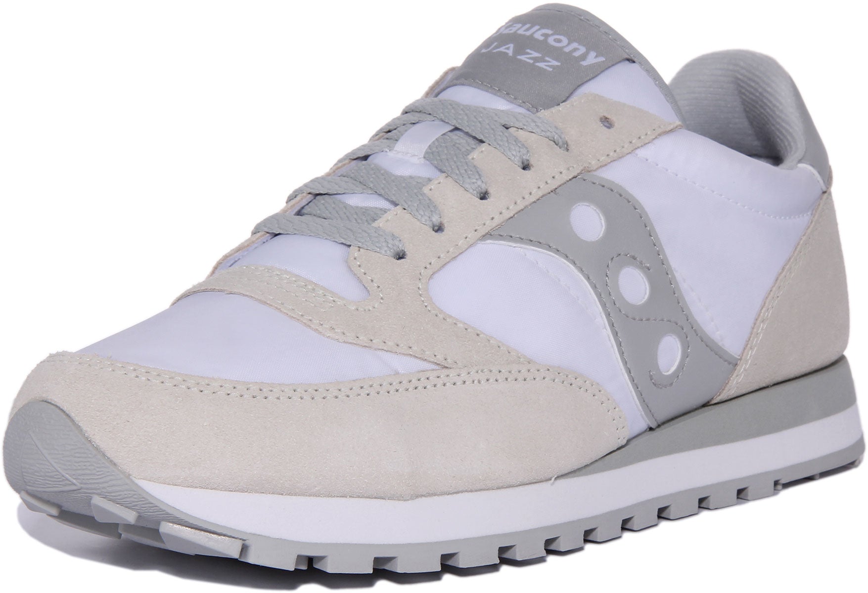 Saucony Jazz Original In White Grey For Men