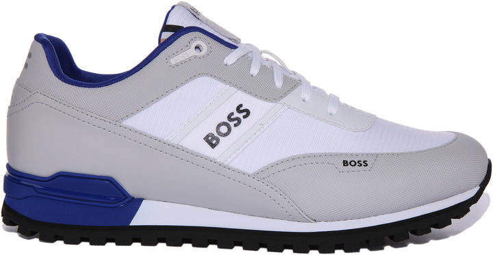 Boss Parkour L Runn RS Zapatillas con cordones para hombre en blanco gris
