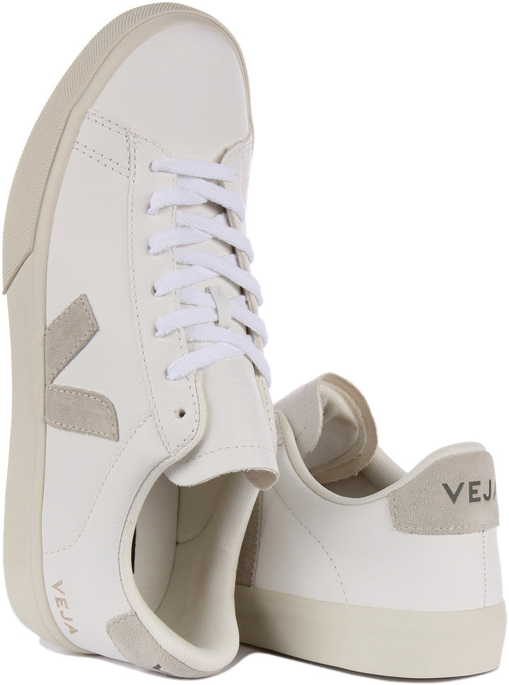 Veja Campo Chromefree In White Grey For Men