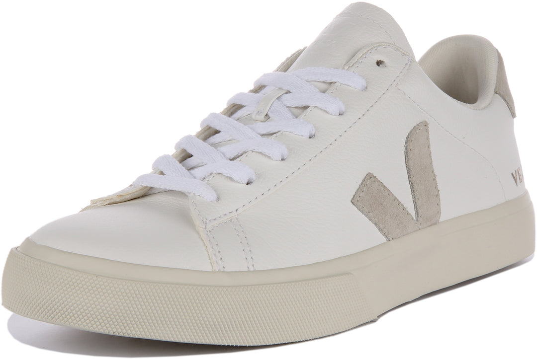 Veja Campo Chromefree In White Grey For Men