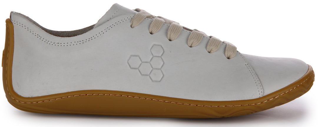 Vivobarefoot Addis In White Grey For Men