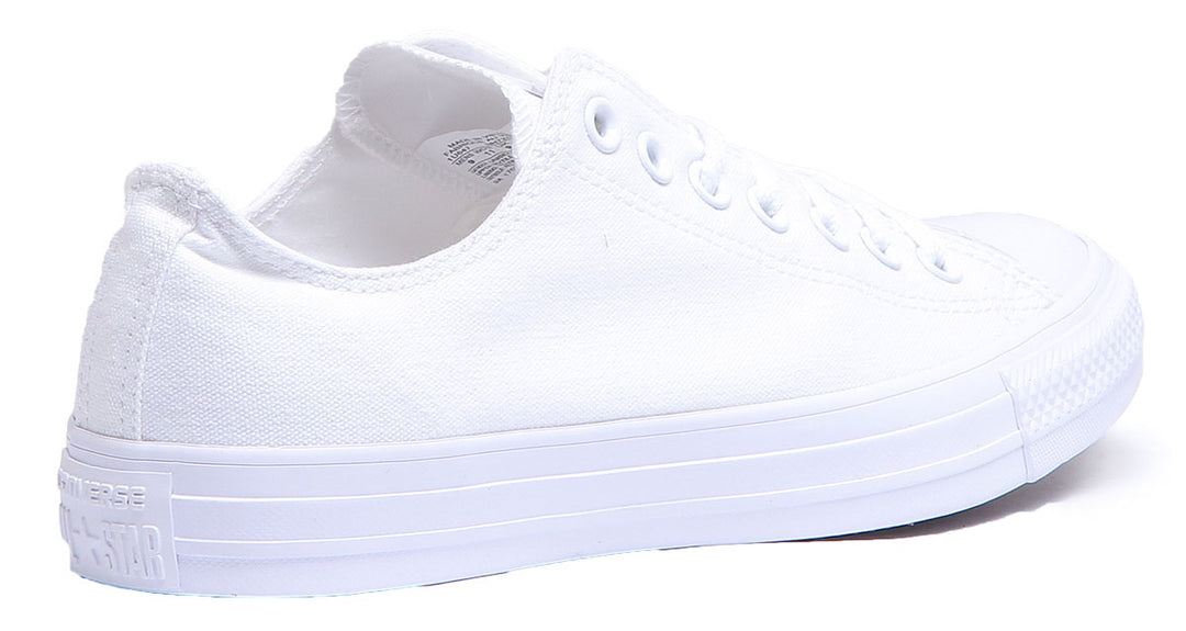 Converse 1U647 CT All Star Low Trainers In White Mono For Men