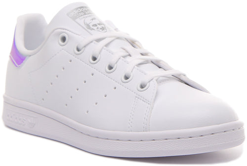 Adidas Stan Smith Chaussures de tennis classiques végane Primegreen pour jeunes en blanc multi