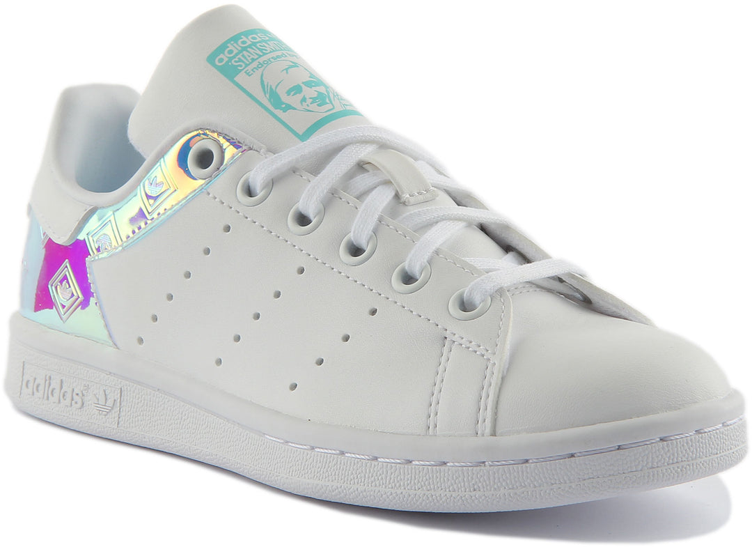 Adidas Stan Smith Junior In White Metalic For Youth Youth