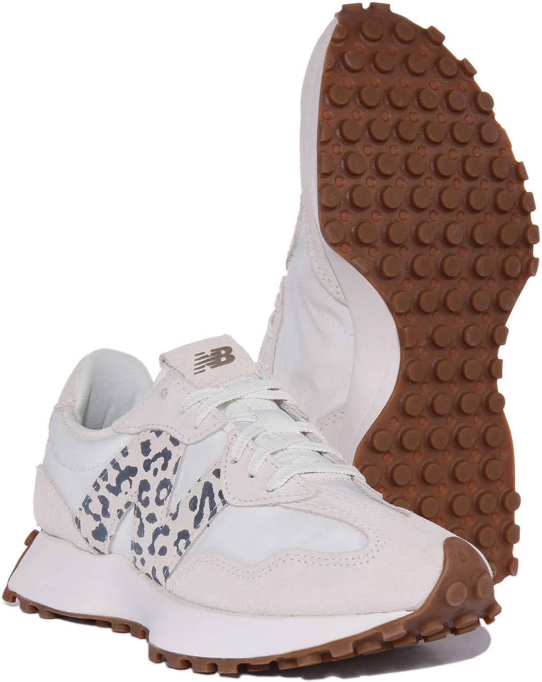 New Balance WS 327 PJ White Leopard Print For Women Large N