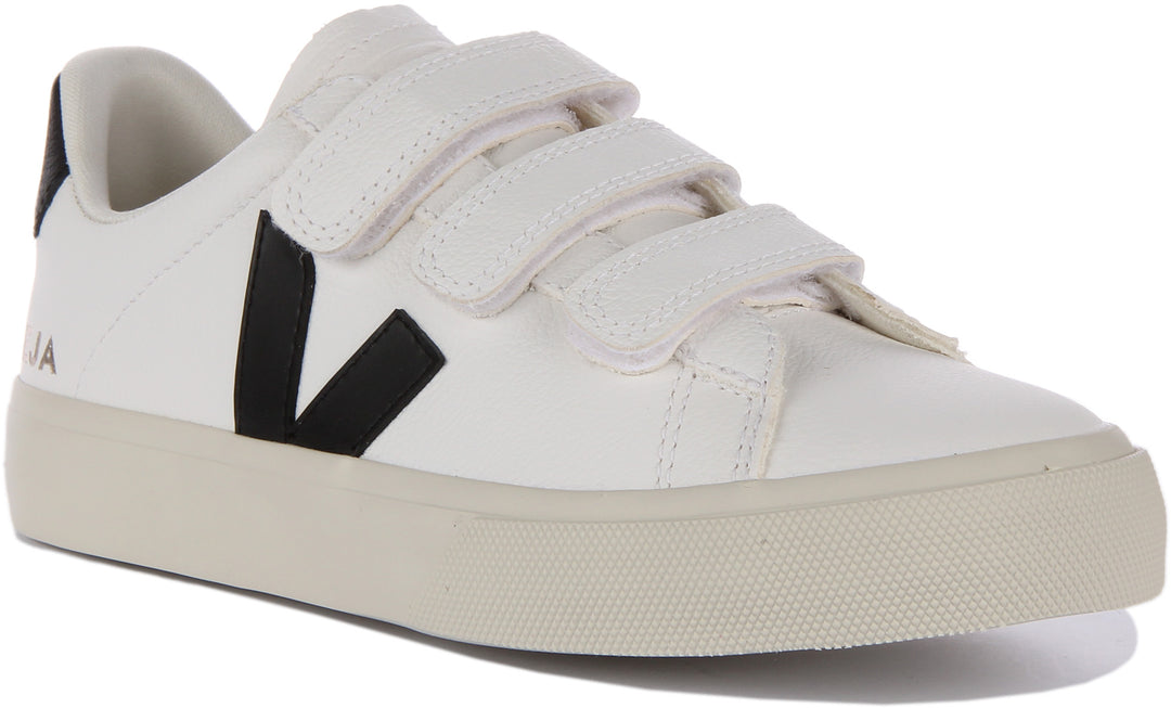 Veja recife ChromeFree en negro blanco para mujeres