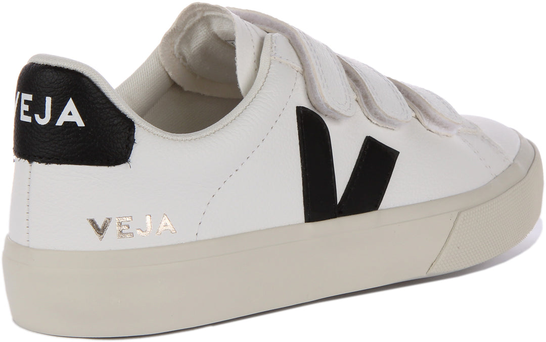 Veja recife ChromeFree en negro blanco para mujeres