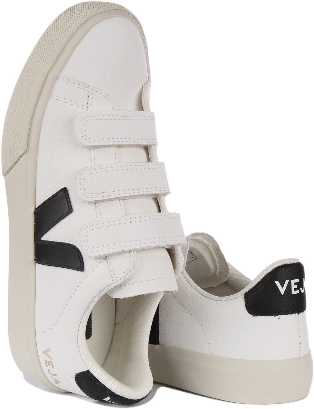 Veja recife ChromeFree en negro blanco para mujeres