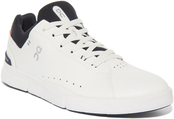 On Running The Roger Advantage In White Navy For Men