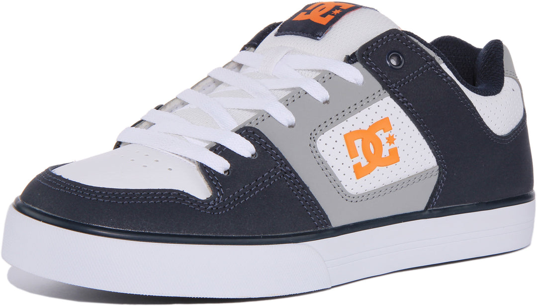 Dc Shoes Pure In White Navy For Men