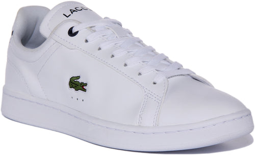 Lacoste Carnaby Pro In White Navy For Men