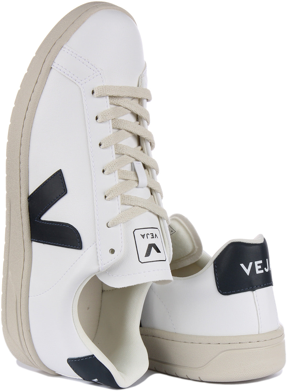 Veja Urca Cwl In White Navy For Women | Lace up Casual Trainers