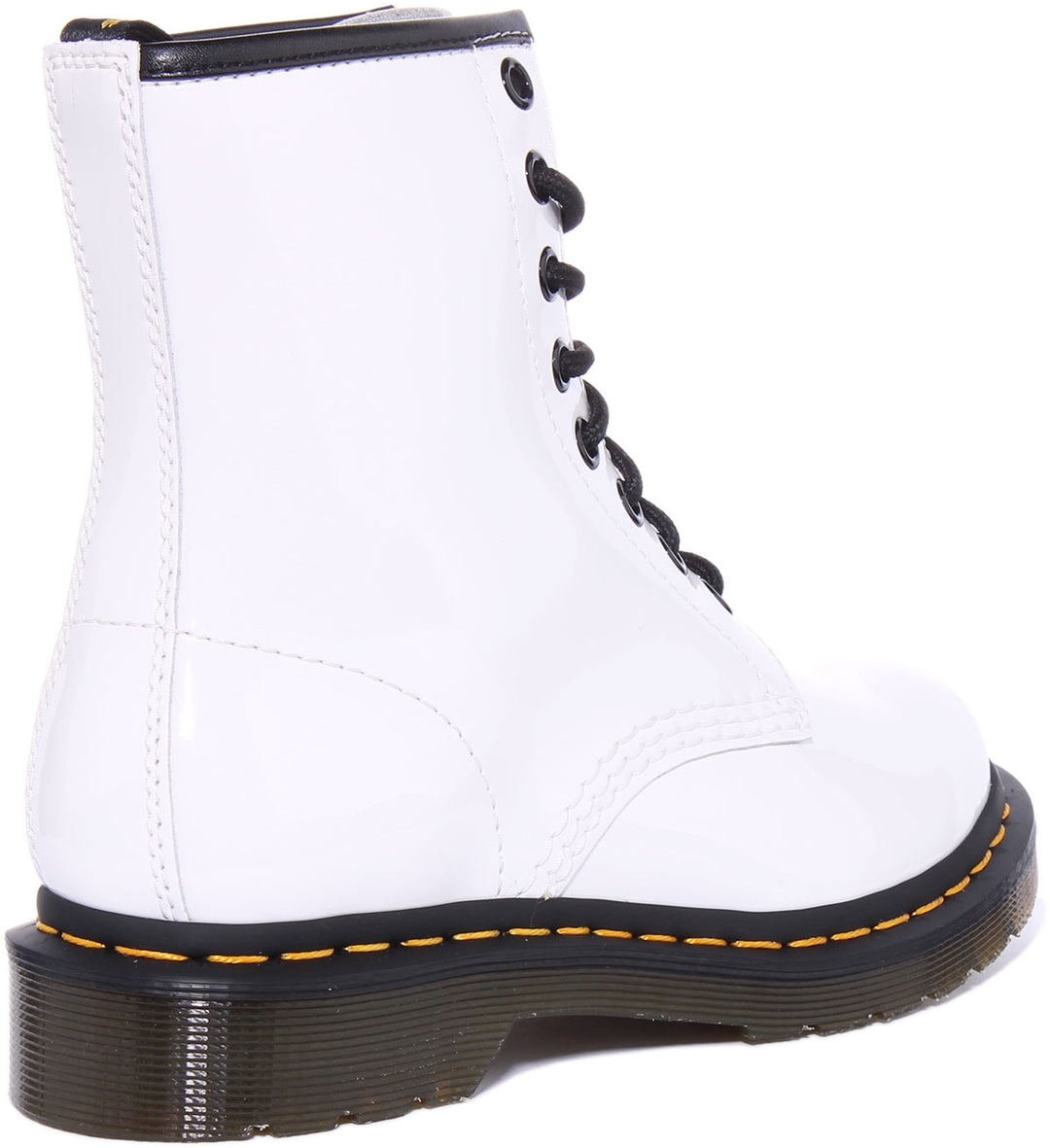 Dr Martens 1460 W In White Patent For Women