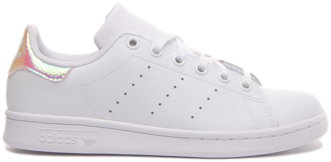 Adidas Stan Smith In White Pink For Juniors