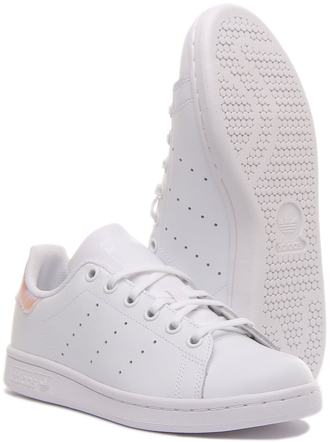 Adidas Stan Smith In White Pink For Juniors
