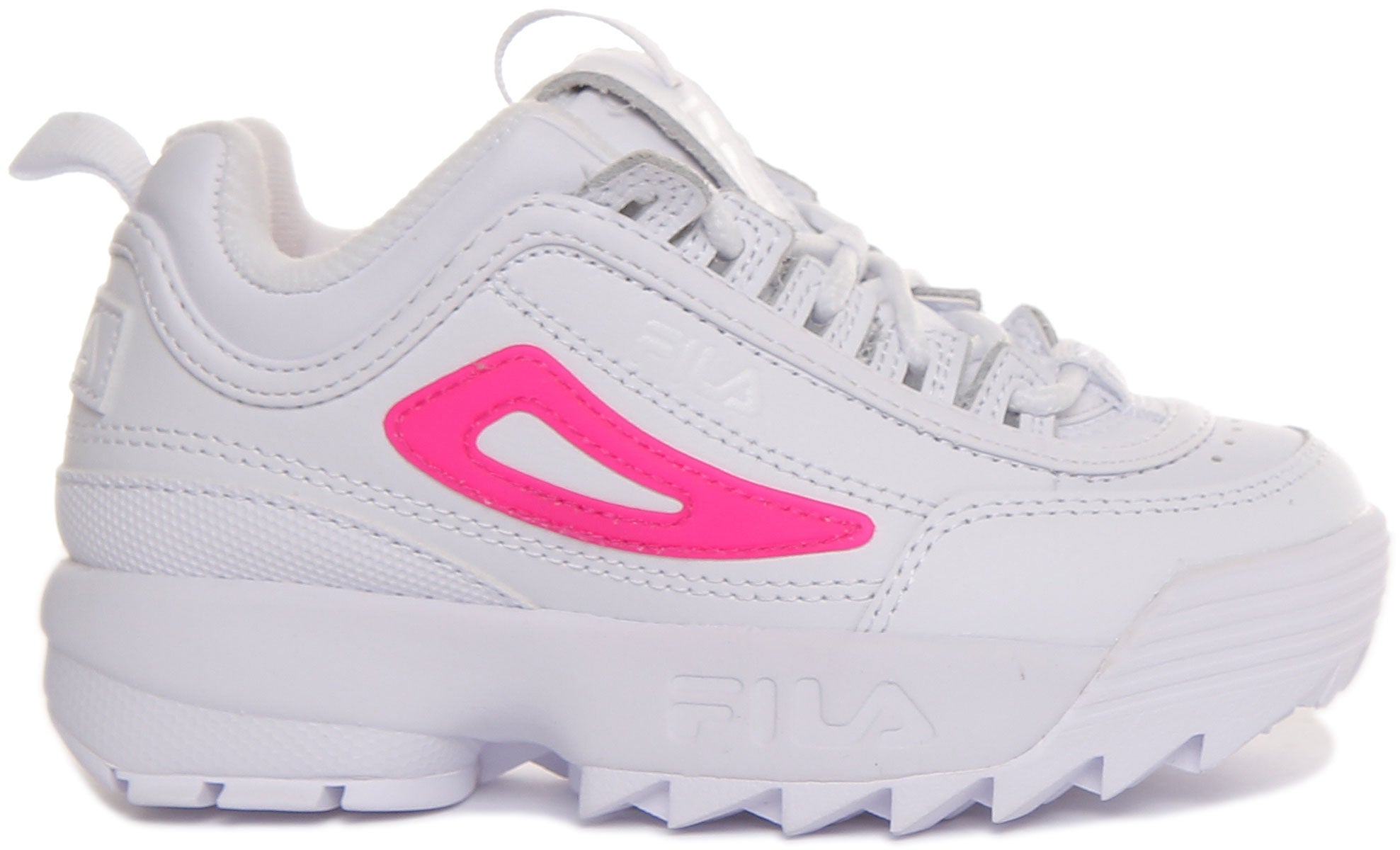 Fila trainers cheap white and pink