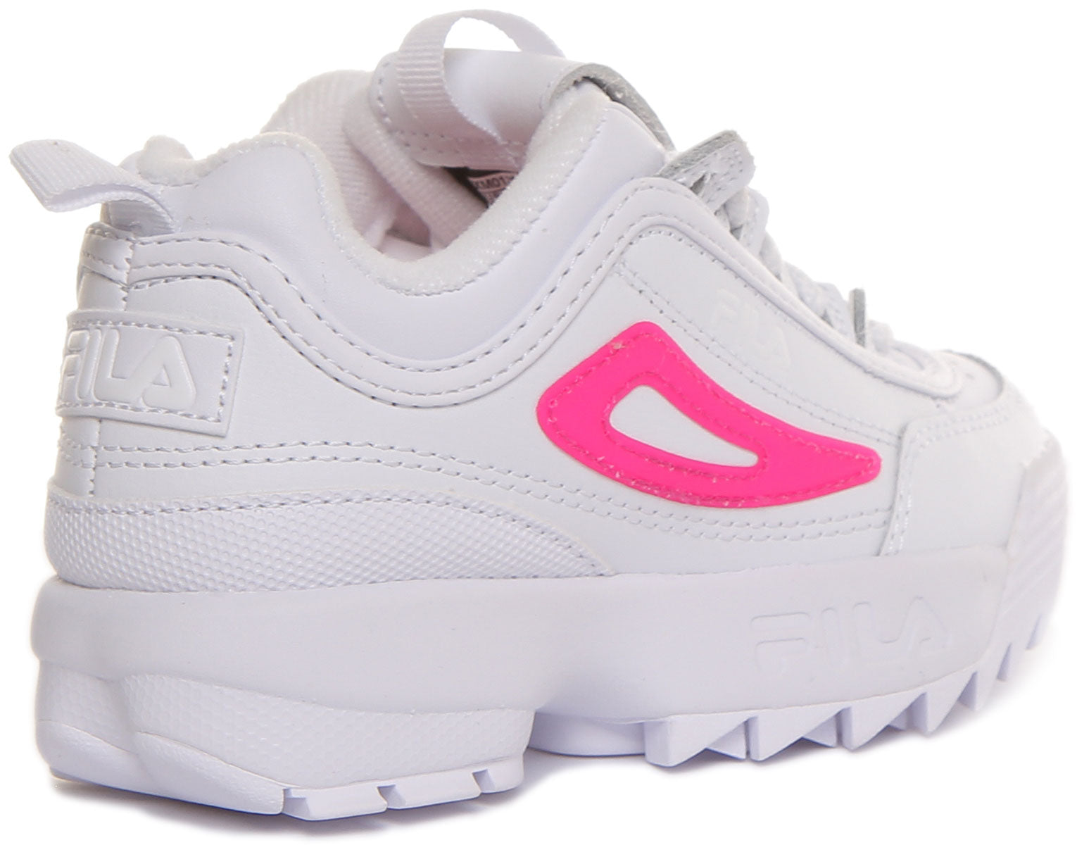 Fila Disruptor Ii In White Pink For Kids