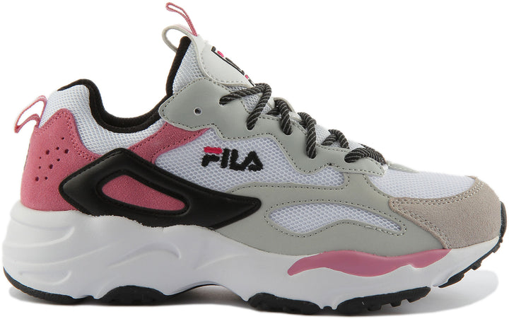 Fila Ray Tracer Cb In White Pink For Women