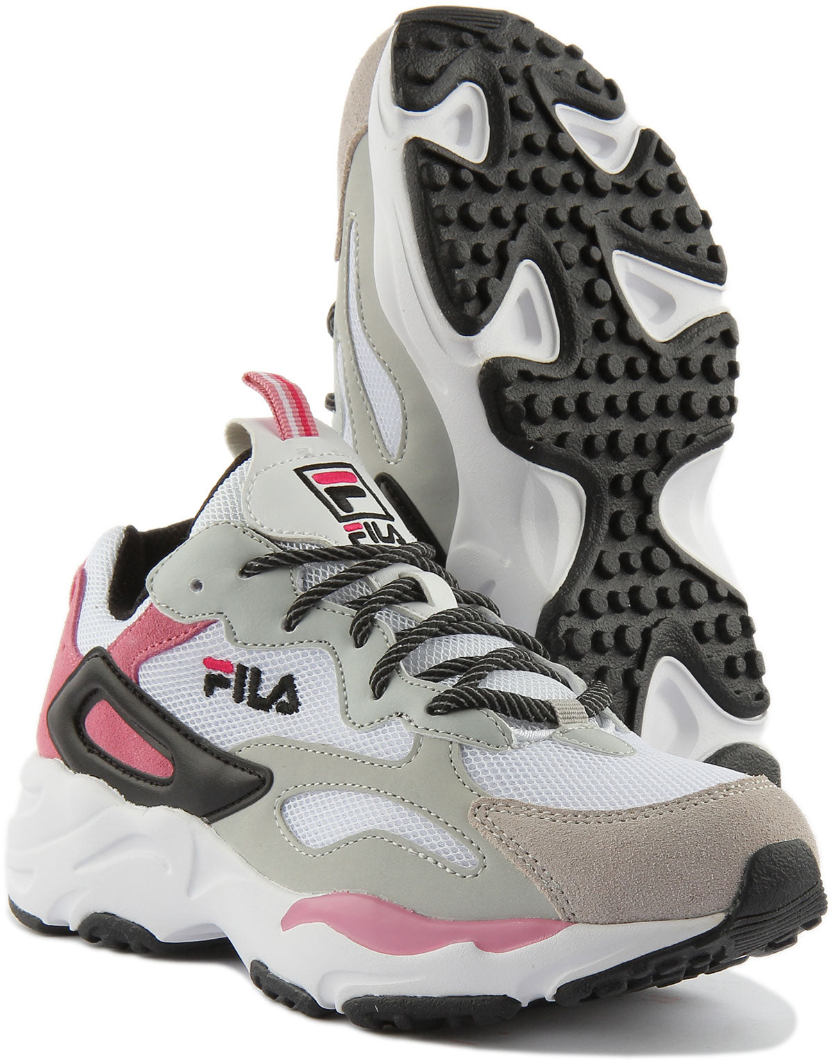 Fila Ray Tracer CB en beige blanco para hombres Entrenadores para hombres fila 4feetshoes