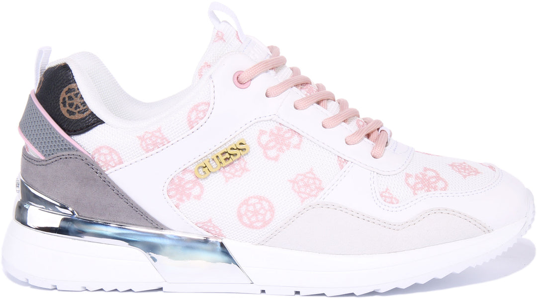 Guess Metz In White Pink For Women