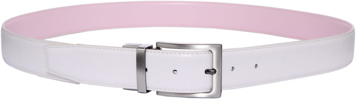 Justinreess England Dexter In White Pink Belt For Men