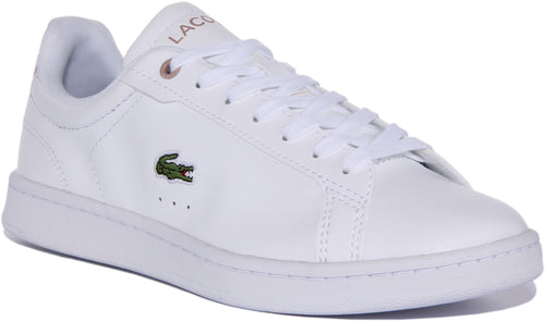 Lacoste Carnaby Pro BL 23 1 SFA In White For Women | Trainers – 4feetshoes