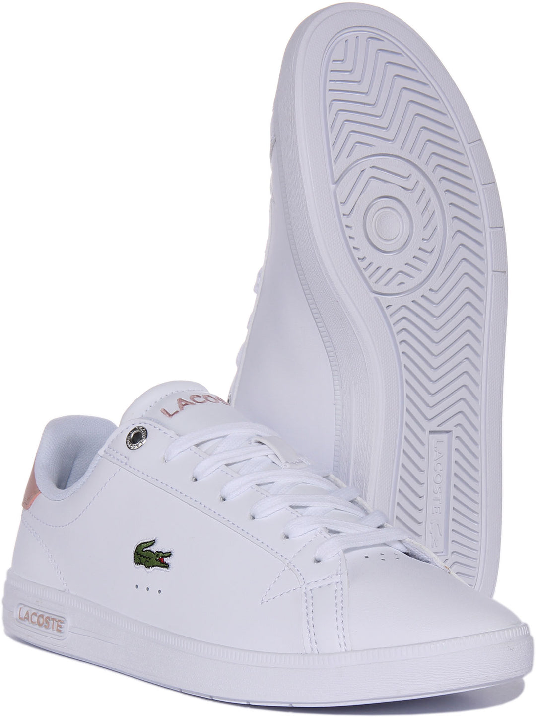 Lacoste Graduate Pro In White Pink For Women