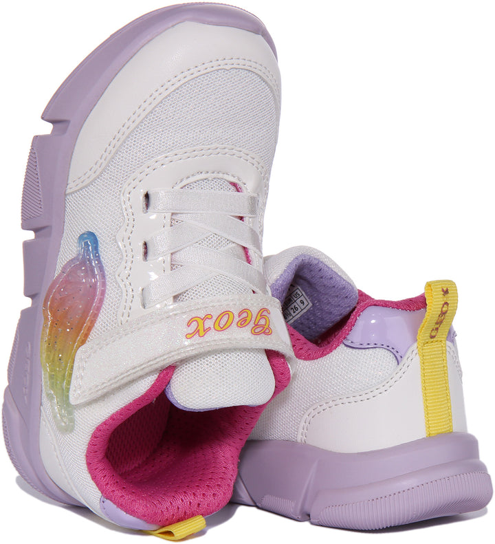 Geox J Aril G. D In White Pink For Infants