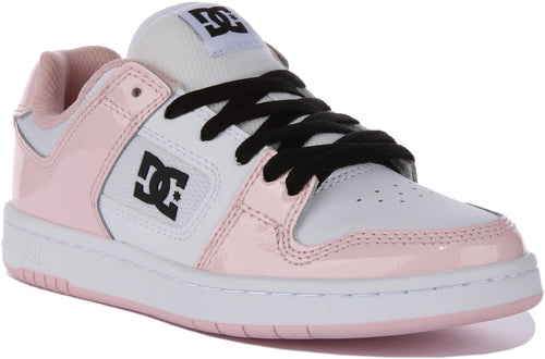 Dc Shoes Manteca 4 In White Pink For Women