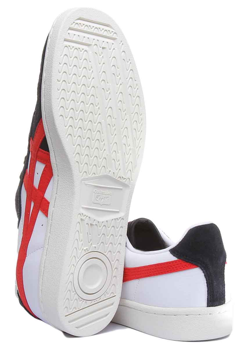 Onitsuka Tiger GSM Chaussures de tennis pour hommes des années 80 avec semelle ortholite en blanc rouge 