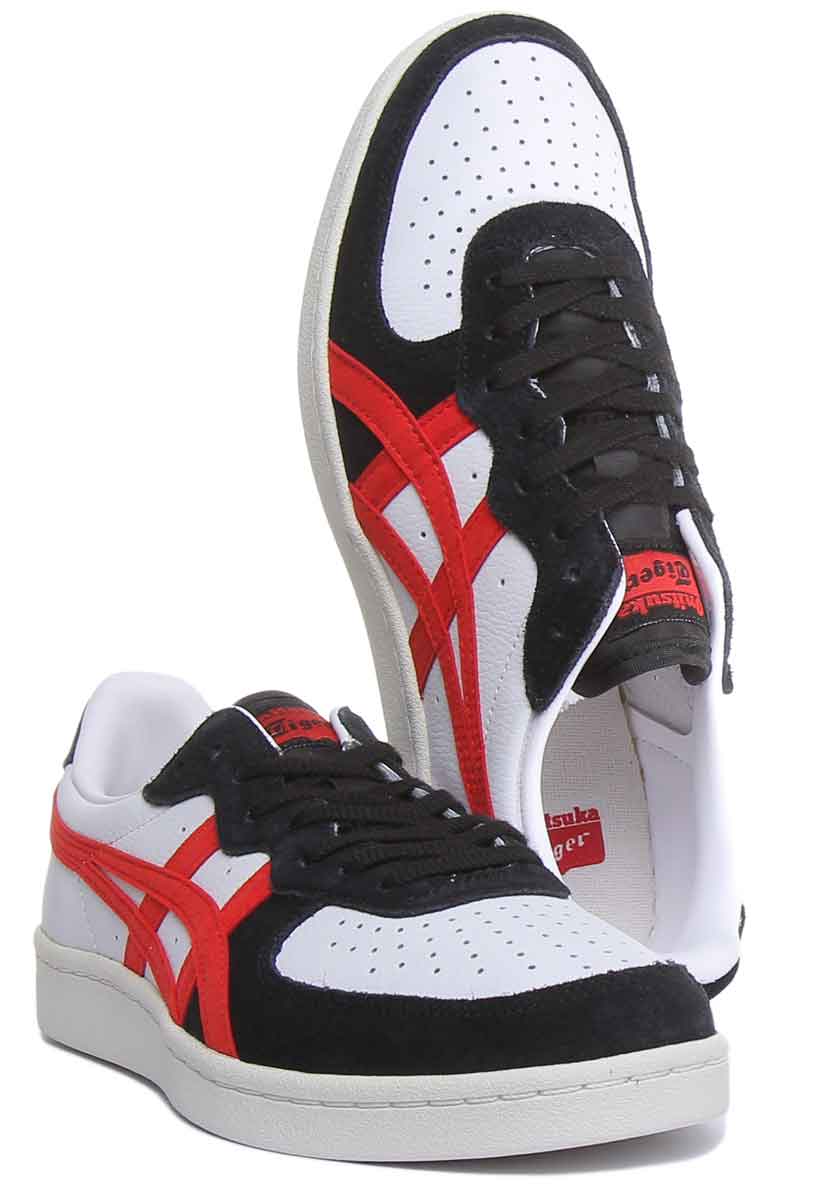 Onitsuka Tiger GSM Chaussures de tennis pour hommes des années 80 avec semelle ortholite en blanc rouge 