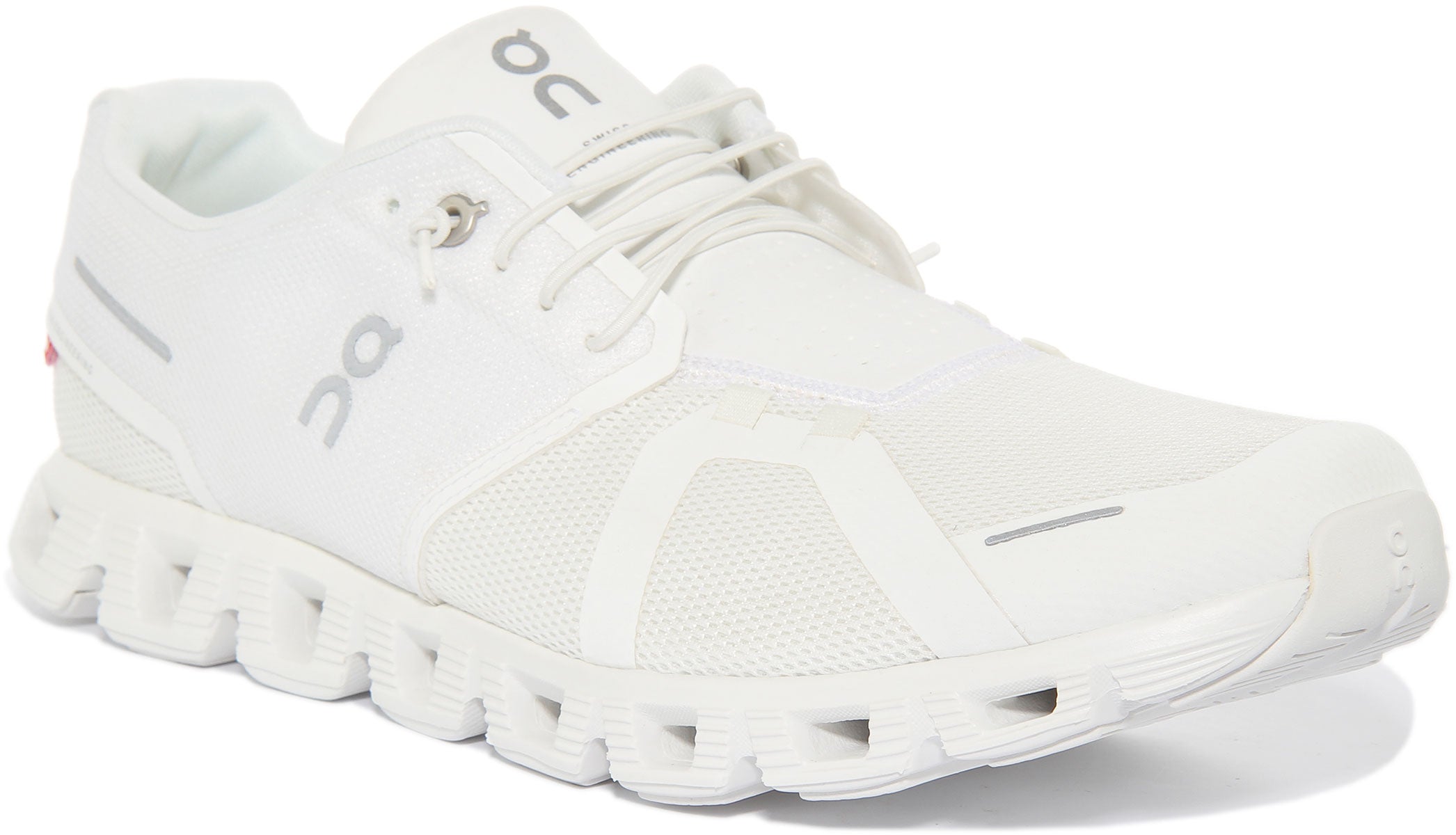 On Running Cloud 5 In White White For Men | Mens Lace Up Running Shoes ...