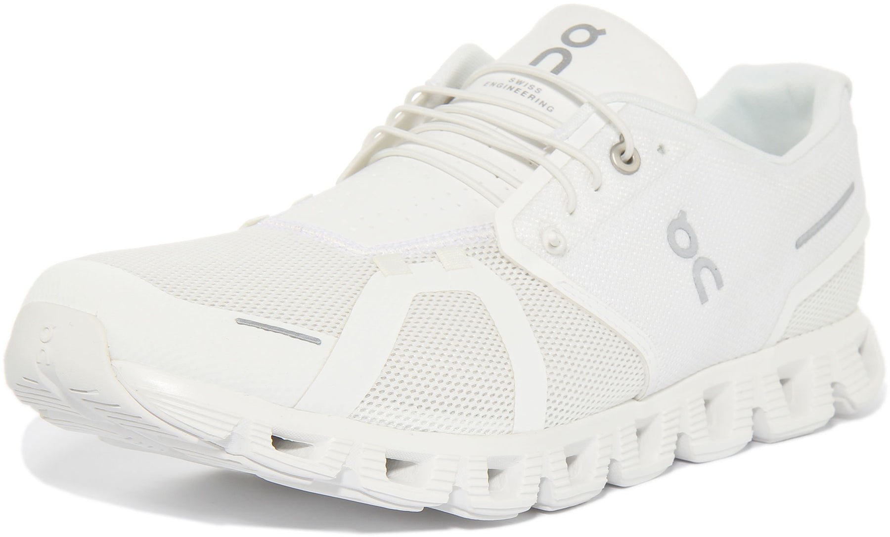 On Running Cloud 5 In White White For Men | Mens Lace Up Running Shoes ...