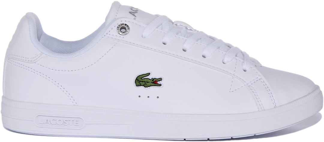 Lacoste Graduate 123 In White For Women | Trainers – 4feetshoes