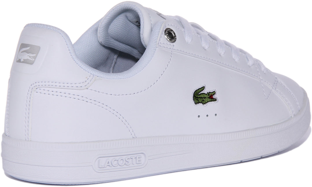 Lacoste Graduate 123 In White For Women | Trainers – 4feetshoes