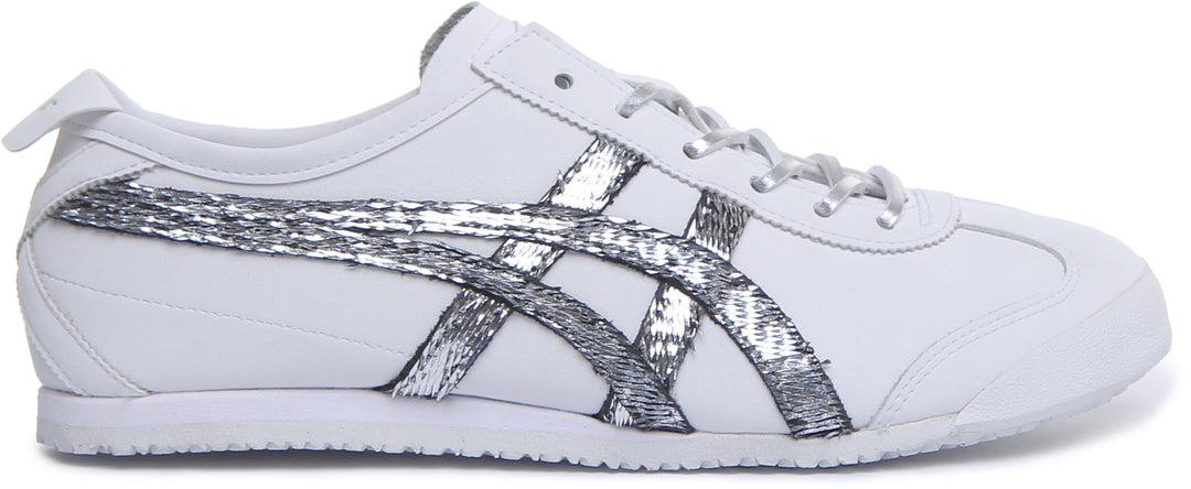 Onitsuka Tiger Mexico 66 In White Silver