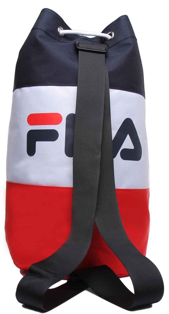 Fila Roadster Tasche mit fettem Logo Weiß Blau Rot