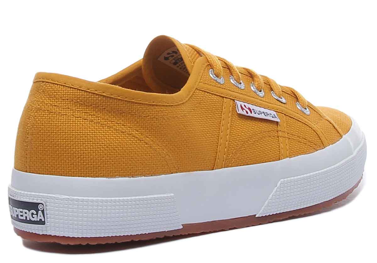 Yellow store superga shoes