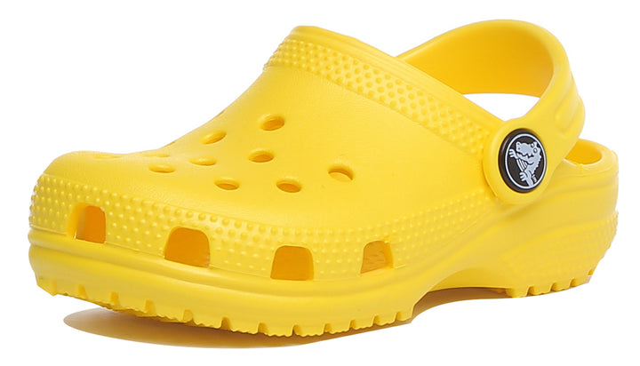 Crocs Sandale unisexe à lanière dorsale classique en jaune 