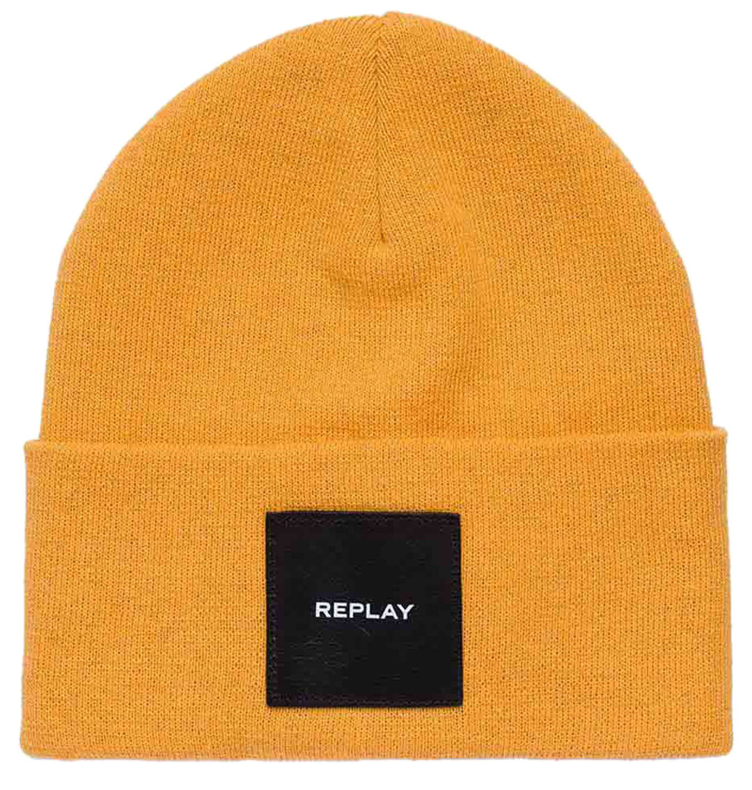 Replay Mens Fisherman Wolly Hat In Yellow