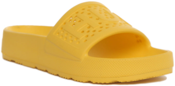 Hunter Moulded Slide In Yellow For Women