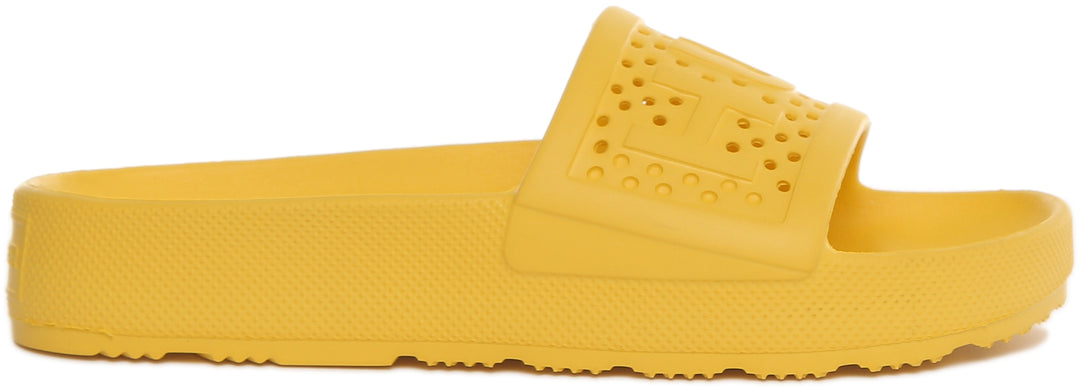 Hunter Moulded Slide In Yellow For Women