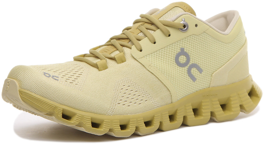 On Running Cloud X Zapatillas de running con cordones para mujer en amarillo