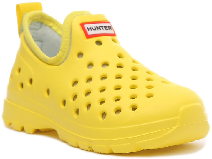 Hunter Original Zapatillas de exterior ligeras para niños en amarillo