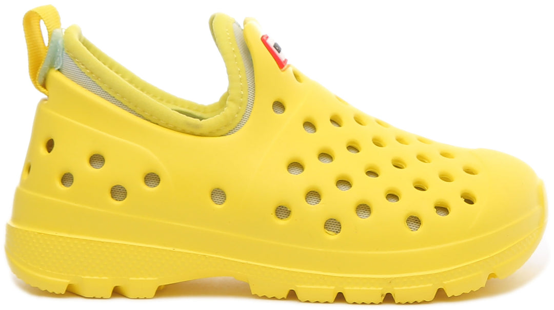 Hunter Original Chaussures d'extérieur légères pour enfants en jaune