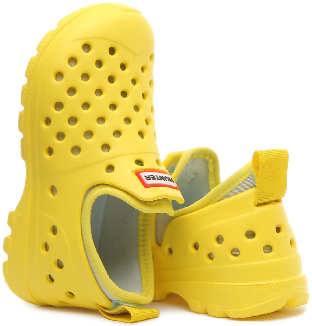 Hunter Original Zapatillas de exterior ligeras para niños en amarillo