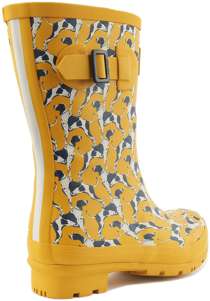 Joules Molly Welly In Yellow For Women